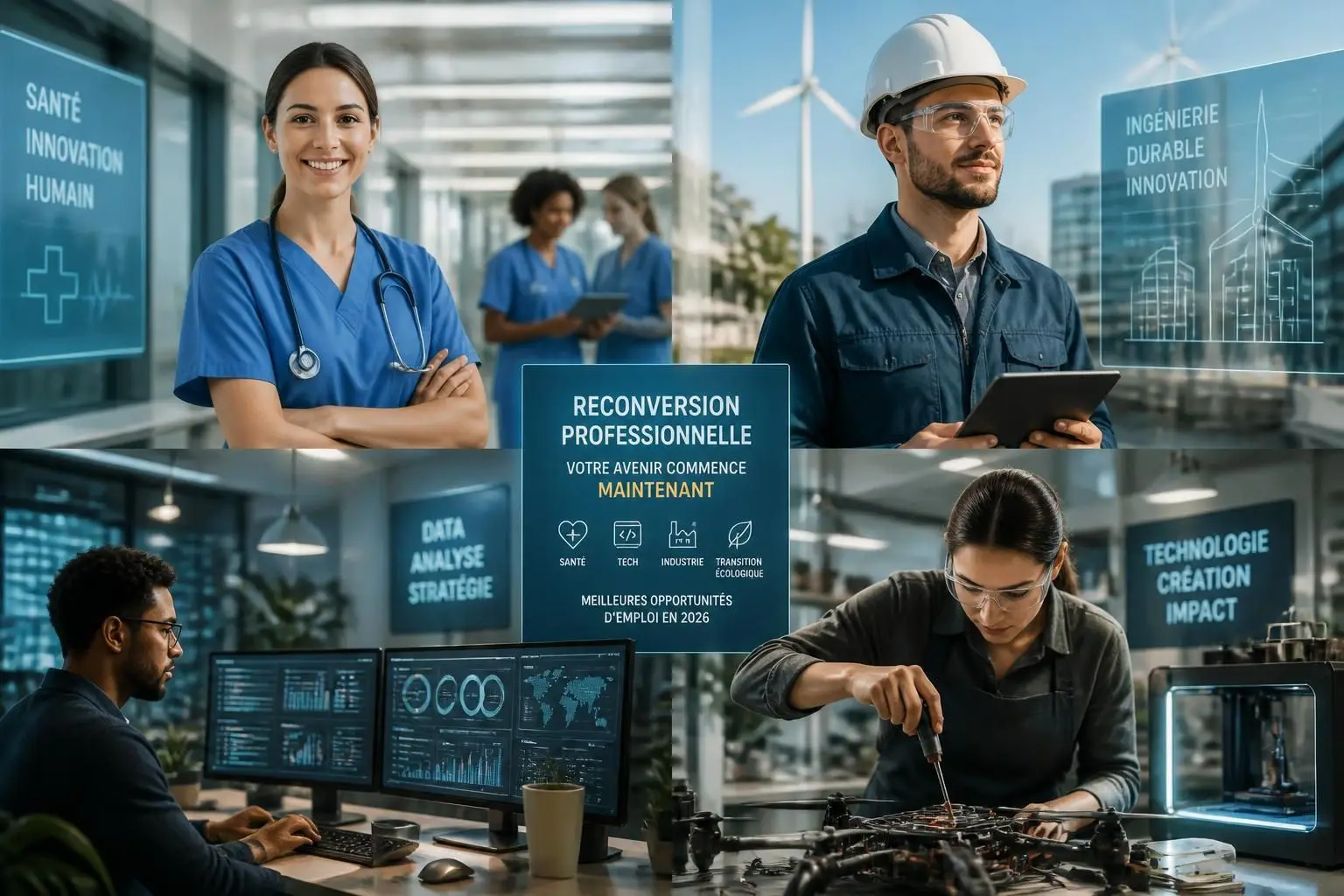 découvrez les métiers qui recrutent en 2026 pour réussir votre reconversion professionnelle avec les meilleures opportunités d'emploi.